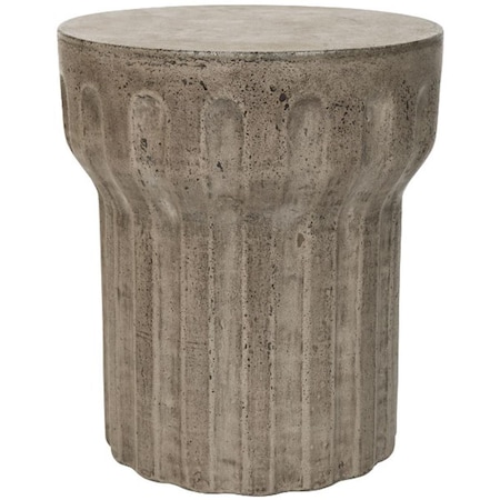 Safavieh Vesta Concrete Accent Table- Dark Grey - 17.7 x 15.7 x 15.7 in. VNN1009A
